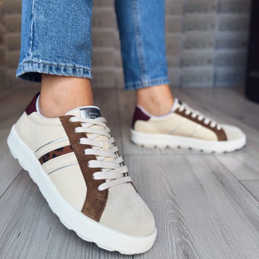 Geox D56WEA Cream Cognac