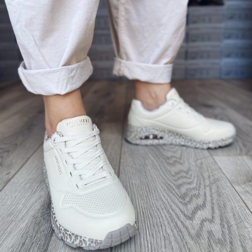 Skechers 155412 White Leopard (36-os méret - Utolsó Pár!!)