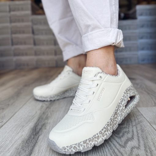 Skechers 155412 White Leopard (36-os méret - Utolsó Pár!!)