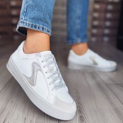 Skechers 185170 White Silver