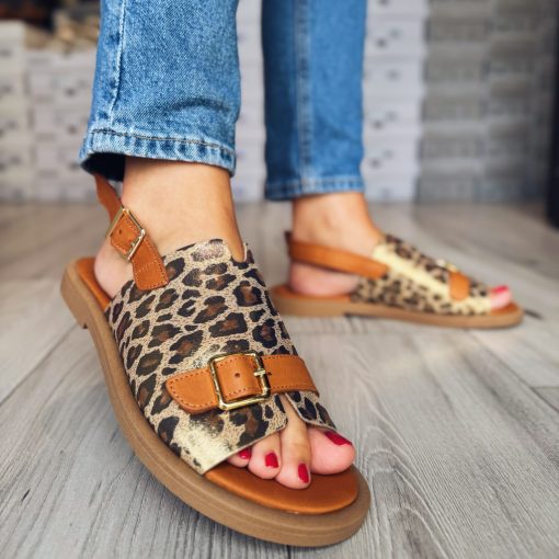 Tutto Bene Scarpe 354-1 Cognac Leopard (39-es méret - Utolsó Pár!!)
